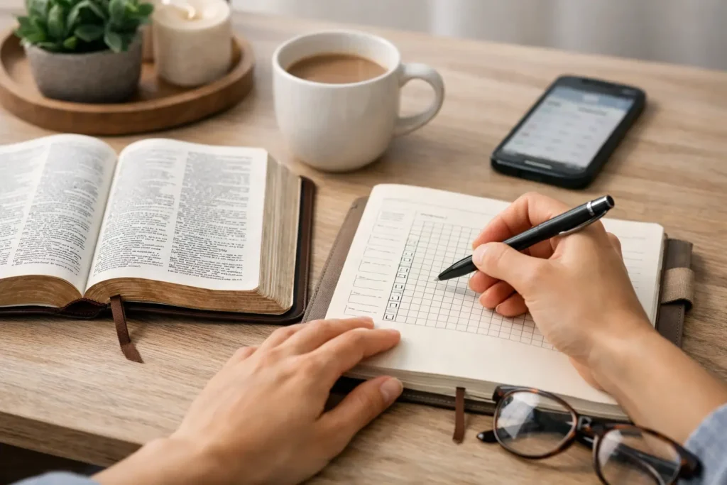 How to Use a Bible Reading Tracker Daily