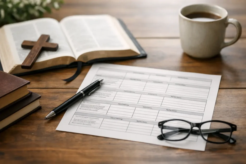 Printable Parables Summary Sheet for Bible Study